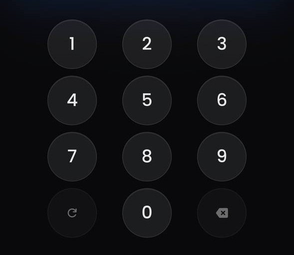The fund password setup screen